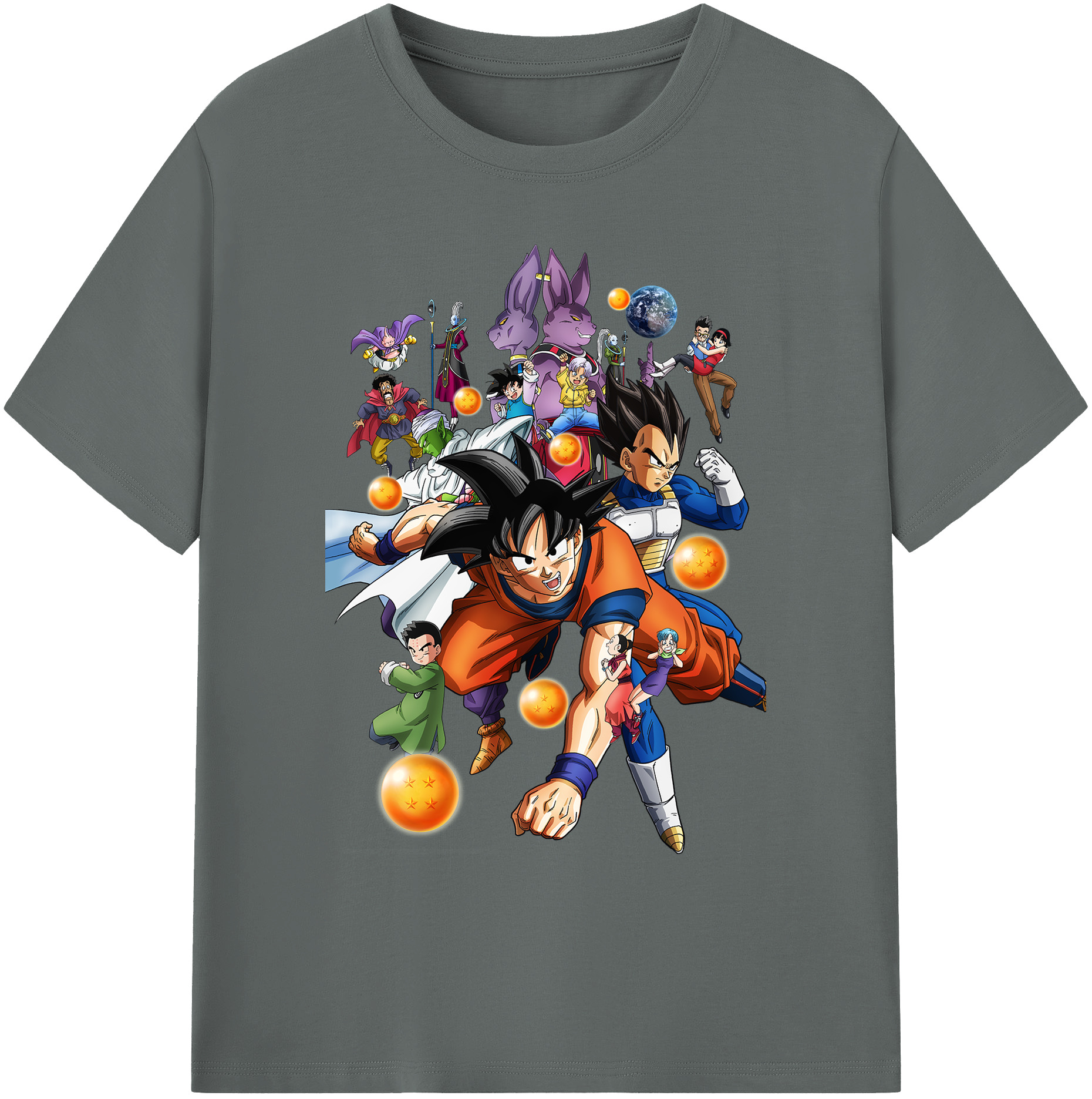 （画像用） ドラゴンボール DRAGON BALL 綿100％ メンズ半袖Tシャツ｜肌触りやわらか＆通気性